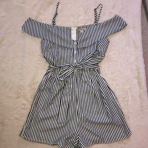 STRIPED ROMPER